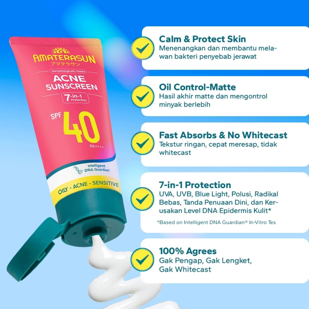 Amaterasun Acne Sunscreen SPF40 PA++++ 40gr