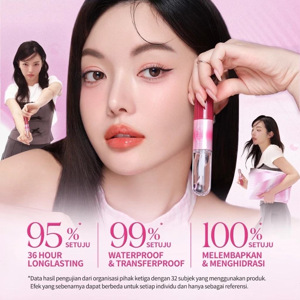 BNB Barenbliss Multiverse Of Me Dual Lip Cream - O01 Peach Pride (Lip Matte 3.5gr + Lip Glossy 2.5gr)
