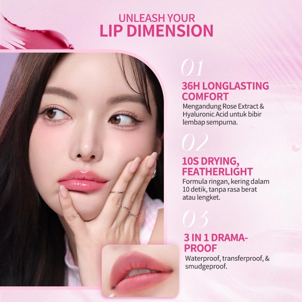 BNB Barenbliss Multiverse Of Me Dual Lip Cream - P03 Sweet Mauve (Lip Matte 3.5gr + Lip Glossy 2.5gr)