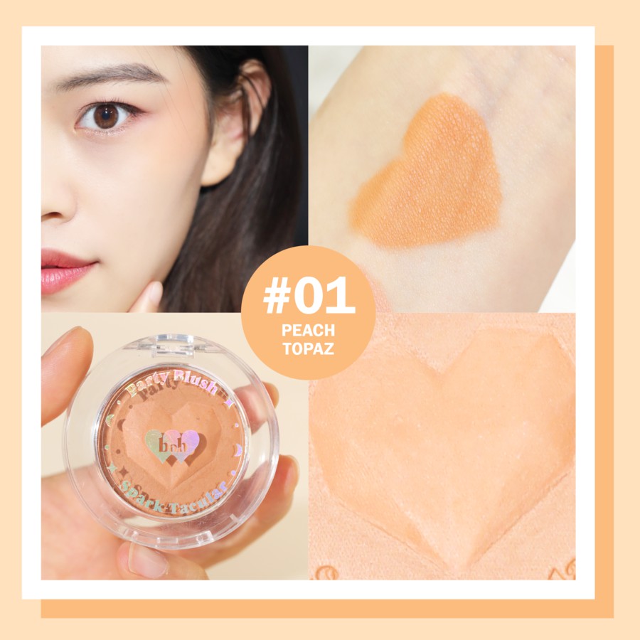BNB Barenbliss Spark-Tacular Party Blush - 01 Peach Topaz BNB Barenbliss Spark-Tacular Party Blush - 01 Peach Topaz