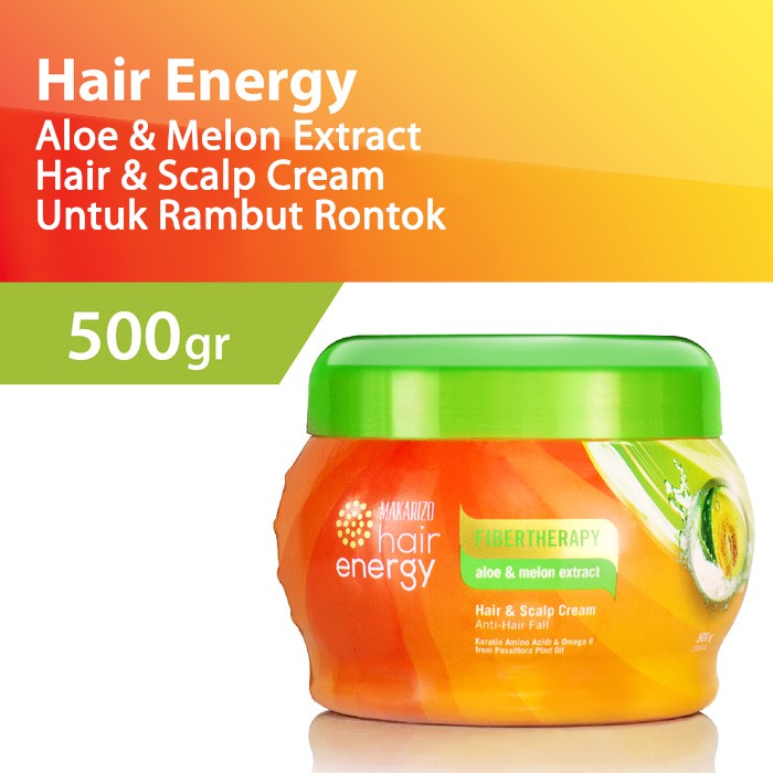 Makarizo Hair Energy Fiber Hair & Scalp Creambath 500gr Jar - Aloe & Melon (Hijau) Makarizo Hair Energy Fiber Hair & Scalp Creambath 500gr Jar - Aloe & Melon (Hijau)