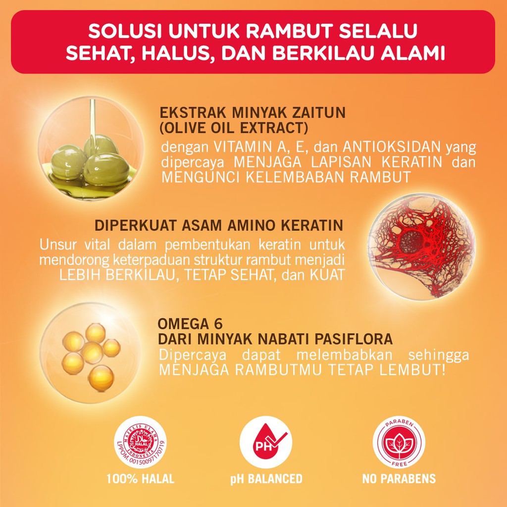 Makarizo Hair Energy Fiber Hair & Scalp Creambath 500gr Jar - Olive (Merah)