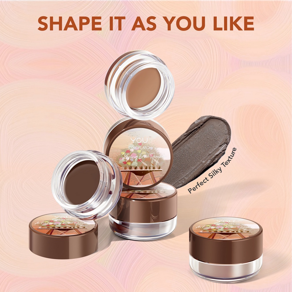 YOU Colorland Art Shaping Brow Pomade BR02 Ash Brown YOU Colorland Art Shaping Brow Pomade BR02 Ash Brown