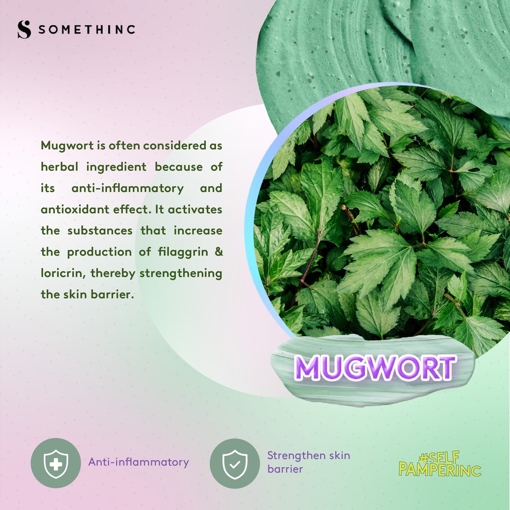 Somethinc Mugwortella Charcoal Deep Pore Cleansing 10 Minutes Wash Off Mask 60 gr