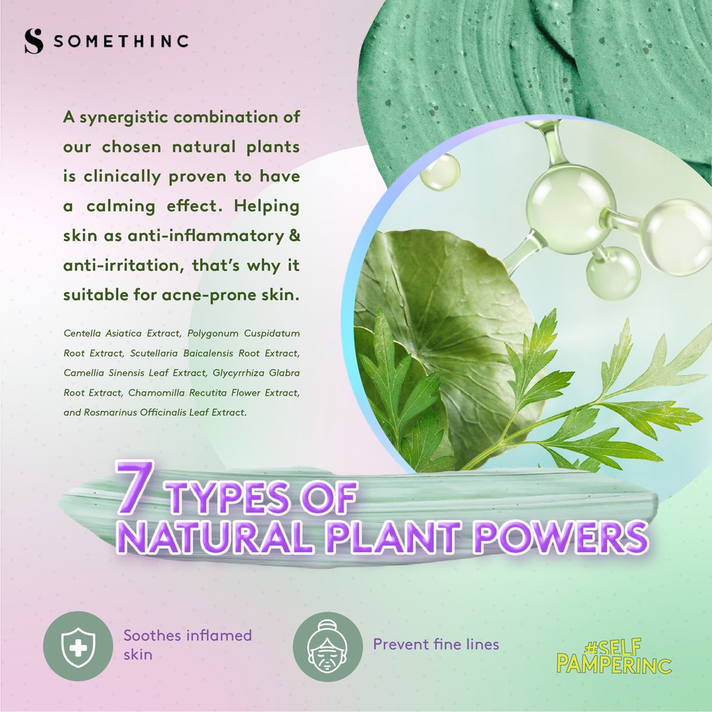 Somethinc Mugwortella Charcoal Deep Pore Cleansing 10 Minutes Wash Off Mask 60 gr