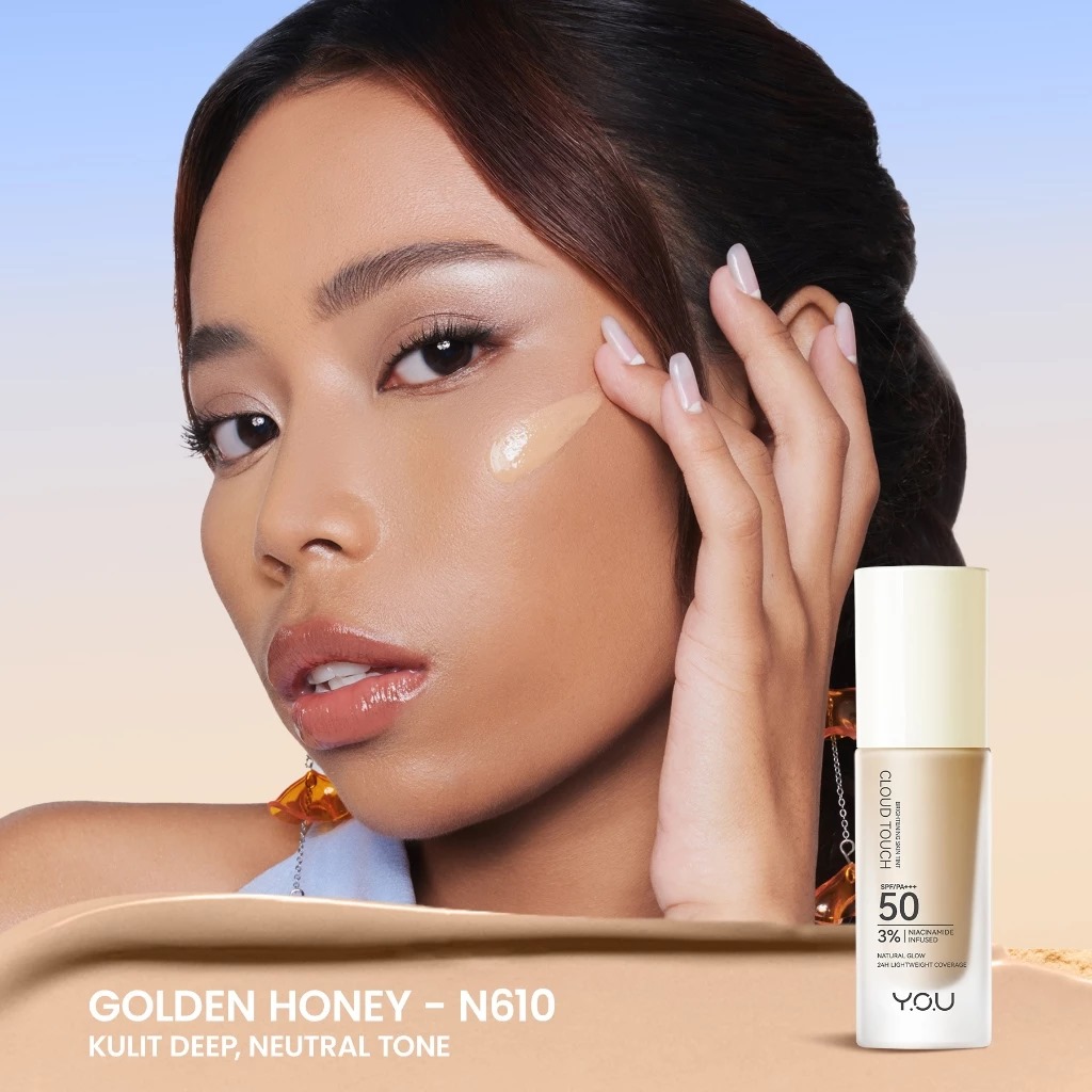YOU Cloud Touch 3% Niacinamide BRIGHTENING Skin Tint SPF50 PA+++ 20ml - N610 Golden Honey