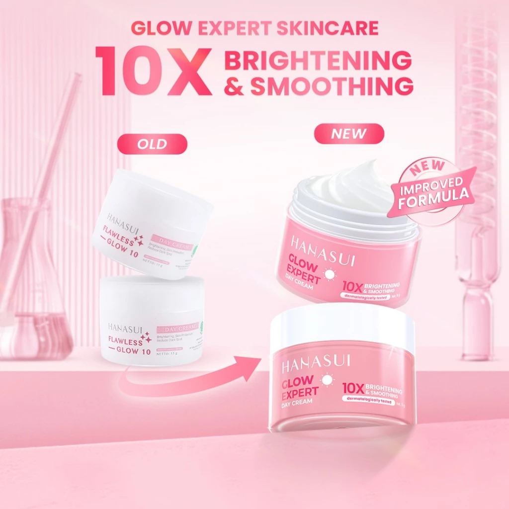 Hanasui Glow Expert 10X Brightening & Smoothing Day Cream 15gr