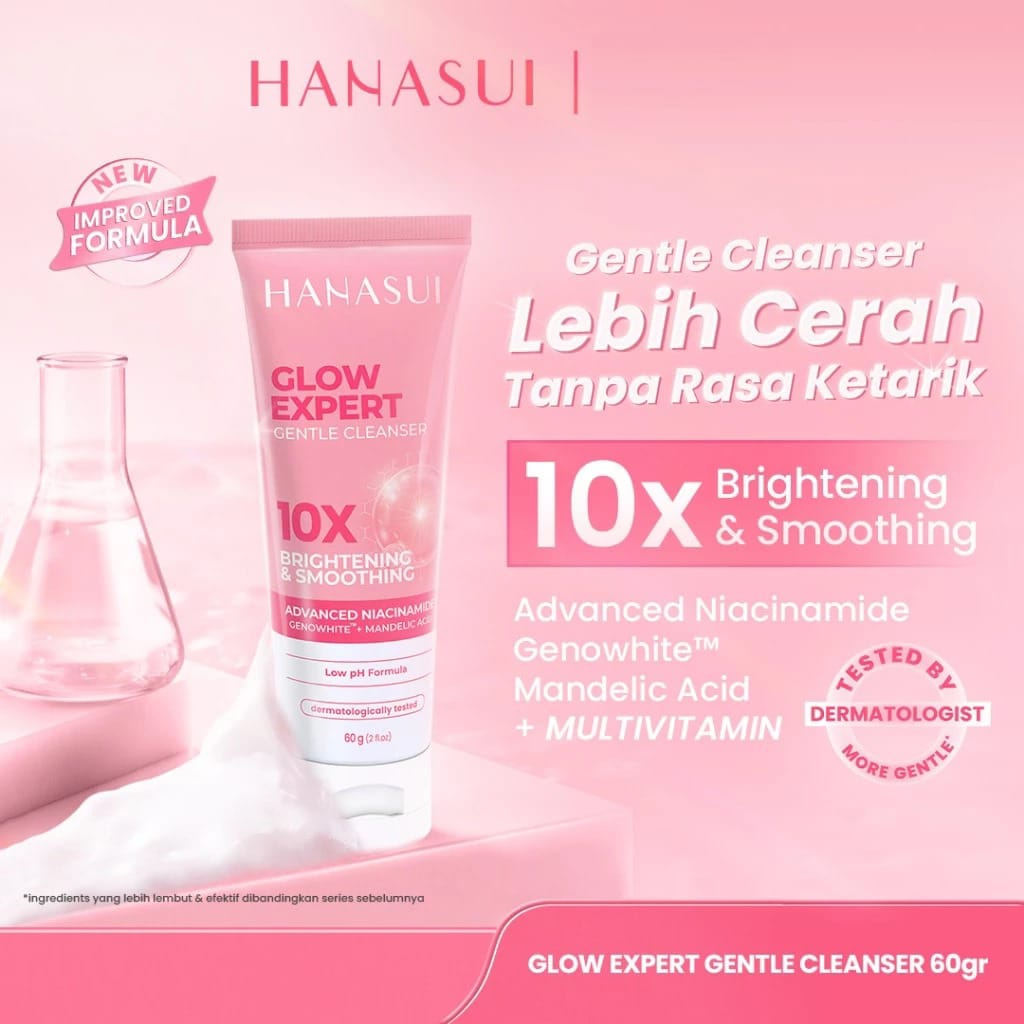 Hanasui Glow Expert 10X Brightening & Smoothing Gentle Cleanser 60gr