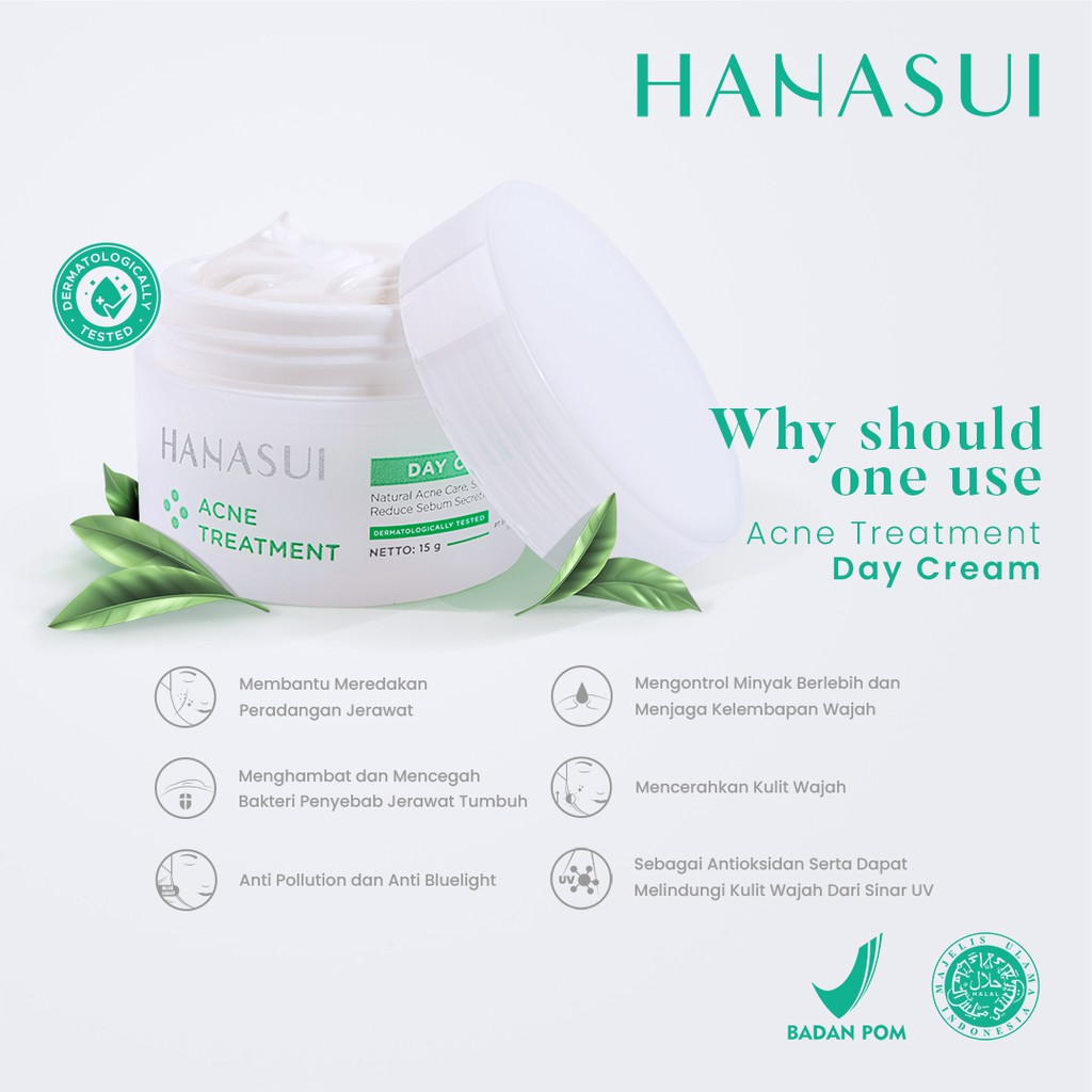 HANASUI Acne Treatment Day Cream 15gr