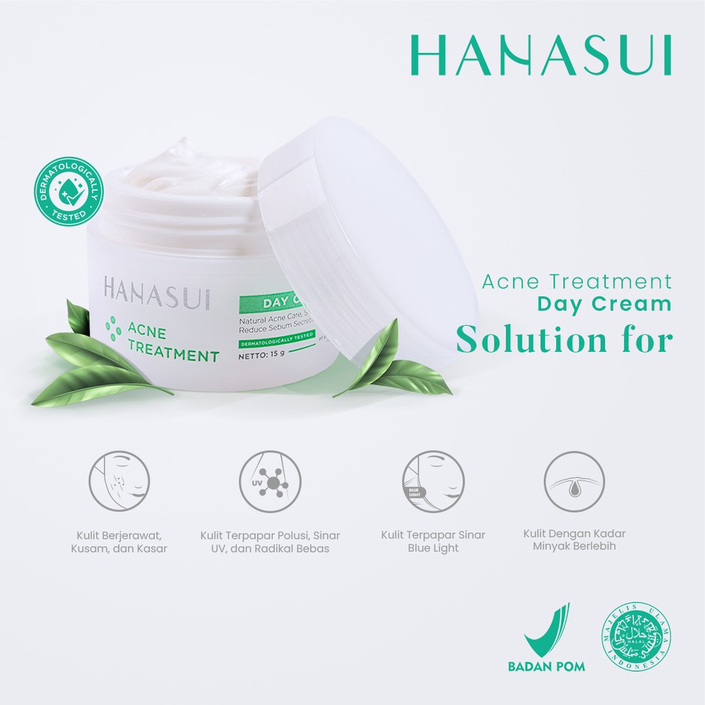 HANASUI Acne Treatment Day Cream 15gr