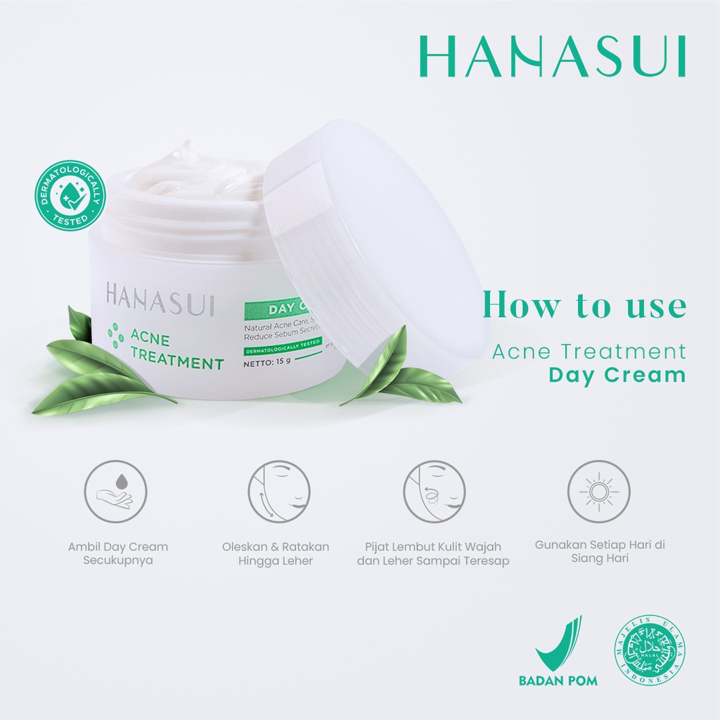 HANASUI Acne Treatment Day Cream 15gr