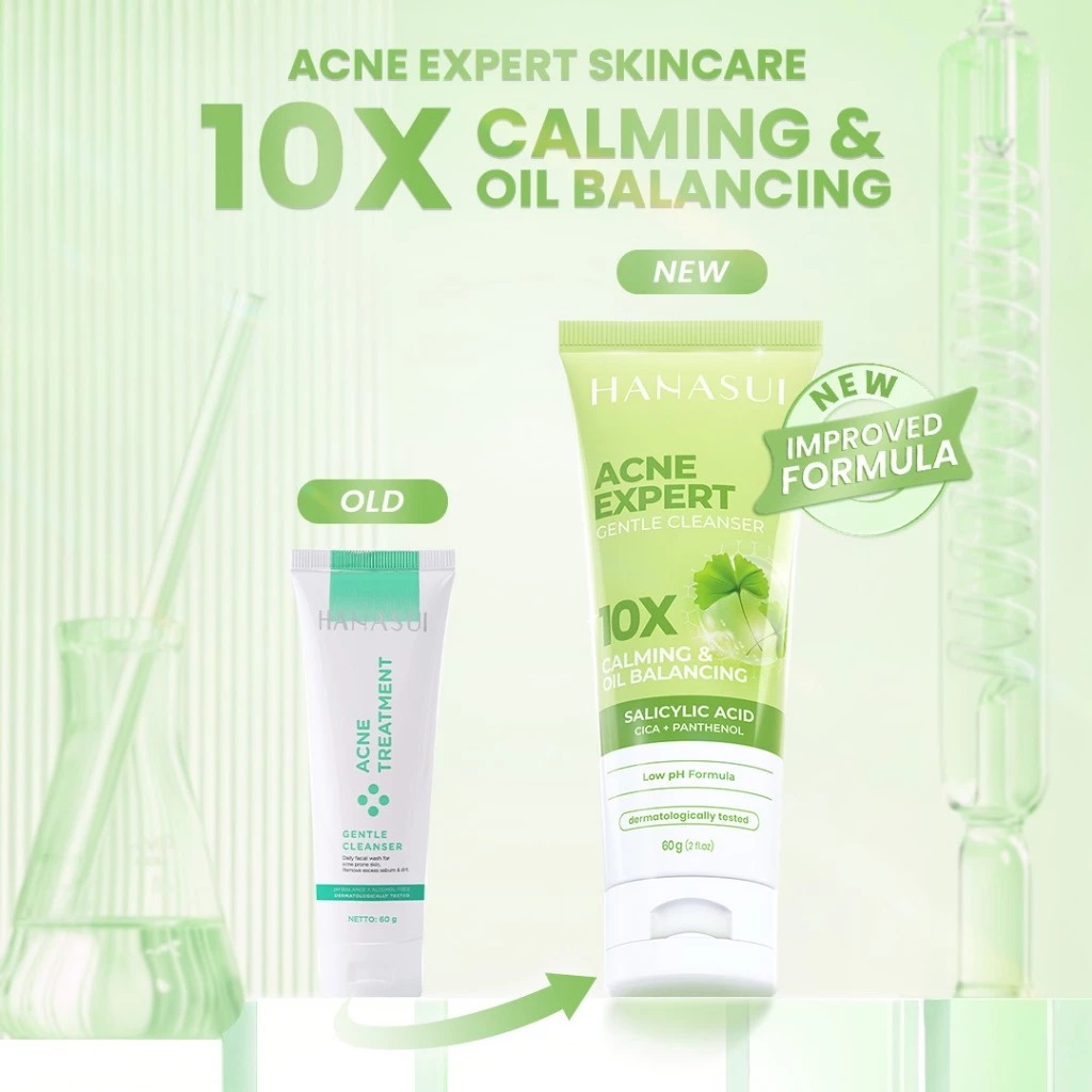 Hanasui Acne Expert 10X Calming & Oil Balancing Gentle Cleanser 60gr