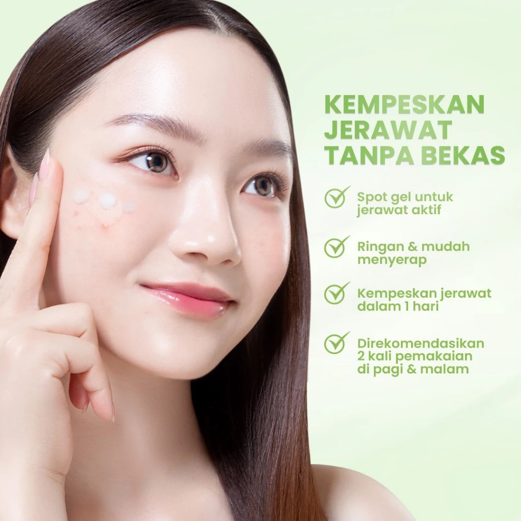 Hanasui Acne Expert Spot Gel 10X Calming & Oil Balancing Essence 15gr