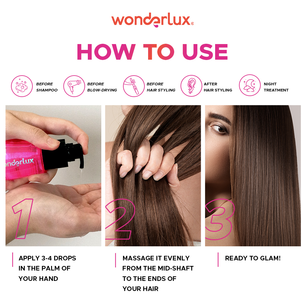 Wonderlux - Instant ShowStopper! Advanced Smooth Hair Oil 75ml (For Frizzy & Damaged Hair) Wonderlux - Instant ShowStopper! Advanced Smooth Hair Oil 75ml (For Frizzy & Damaged Hair)