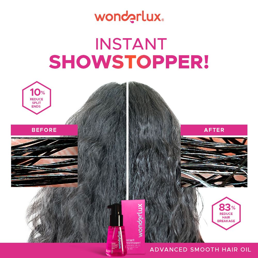 Wonderlux - Instant ShowStopper! Advanced Smooth Hair Oil 75ml (For Frizzy & Damaged Hair) Wonderlux - Instant ShowStopper! Advanced Smooth Hair Oil 75ml (For Frizzy & Damaged Hair)