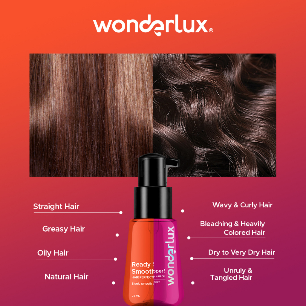 Wonderlux - Instant ShowStopper! Advanced Smooth Hair Oil 75ml (For Frizzy & Damaged Hair) Wonderlux - Instant ShowStopper! Advanced Smooth Hair Oil 75ml (For Frizzy & Damaged Hair)