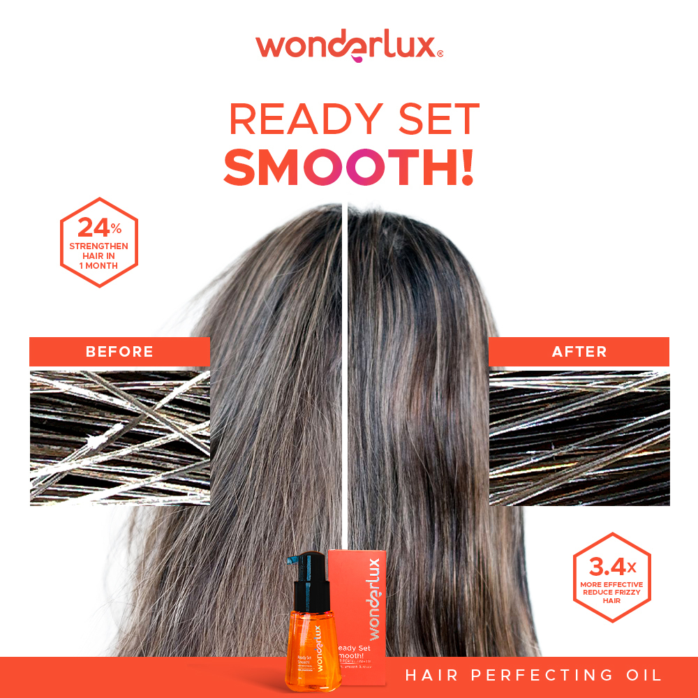Wonderlux - Ready Set Smooth! Hair Perfecting Oil 75ml (For Normal, Sleek, Smooth, & Shine Hair) Wonderlux - Ready Set Smooth! Hair Perfecting Oil 75ml (For Normal, Sleek, Smooth, & Shine Hair)