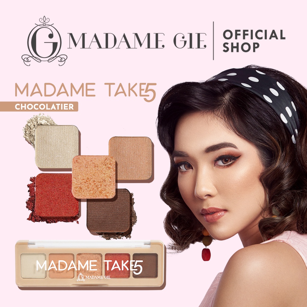 Madame Gie Take 5 Pallette Makeup - 01 Chocolatier