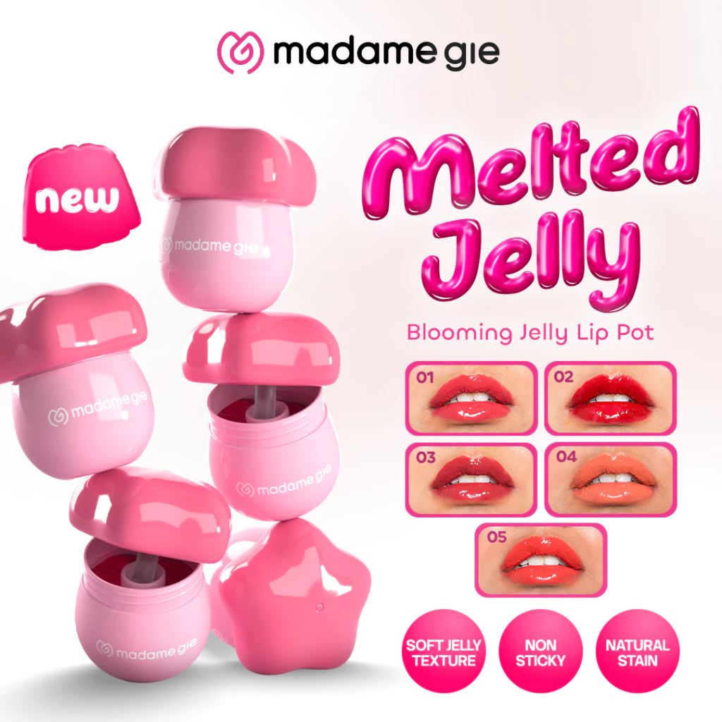 Madame Gie Blooming Jelly Lip Pot 5gr - 03 Azalea