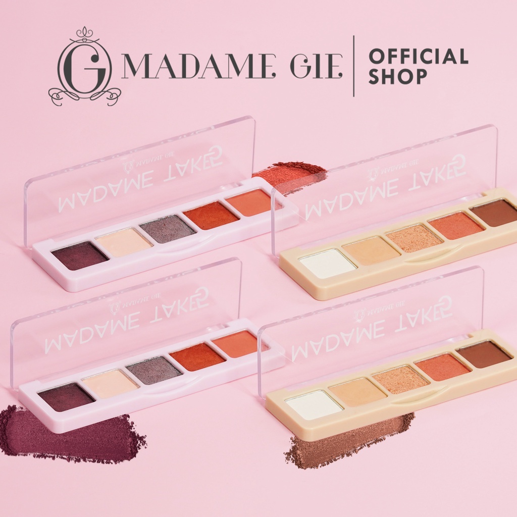 Madame Gie Take 5 Pallette Makeup - 02 Glam Rose