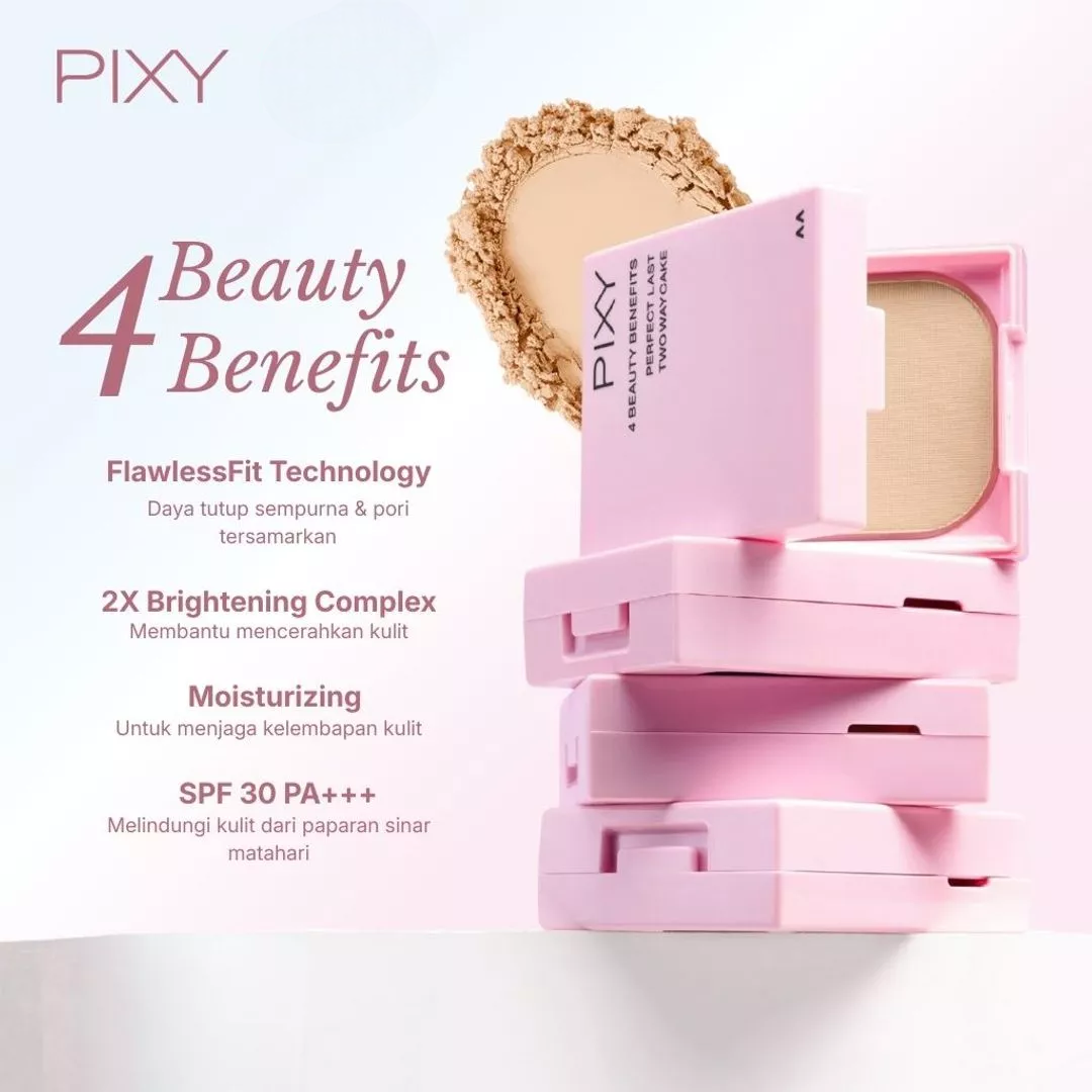 Pixy UV Whitening 4 Beauty Benefits TWC Perfect Last REFILL - 01 Fair Ochre (202N)