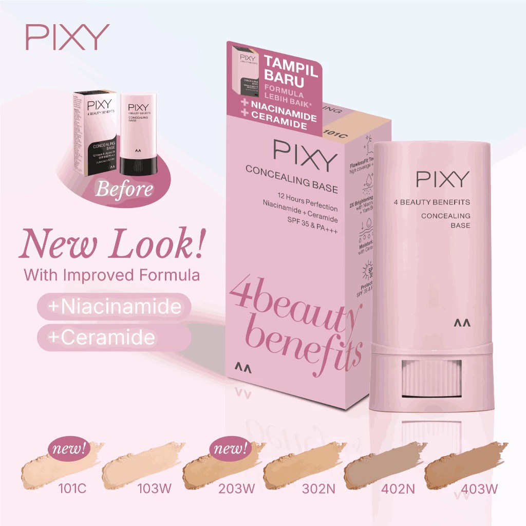Pixy UV Whitening 4 Beauty Benefits Concealing Base SPF35 PA+++ 03 Creme Beige (103W)