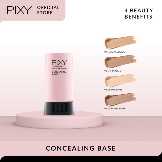 Pixy UV Whitening 4 Beauty Benefits Concealing Base SPF35 PA+++ 04 Caramel Beige