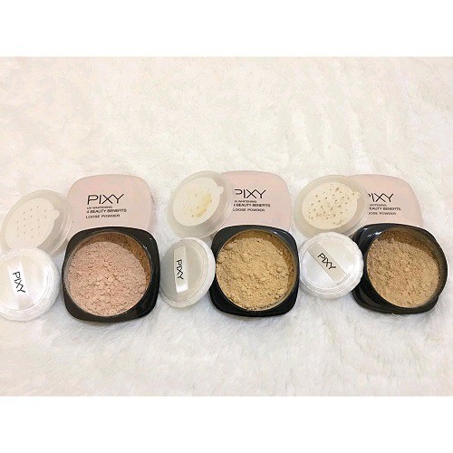 Pixy UV Whitening 4 Beauty Benefits Loose Powder SPF15 02 Yellow Beige