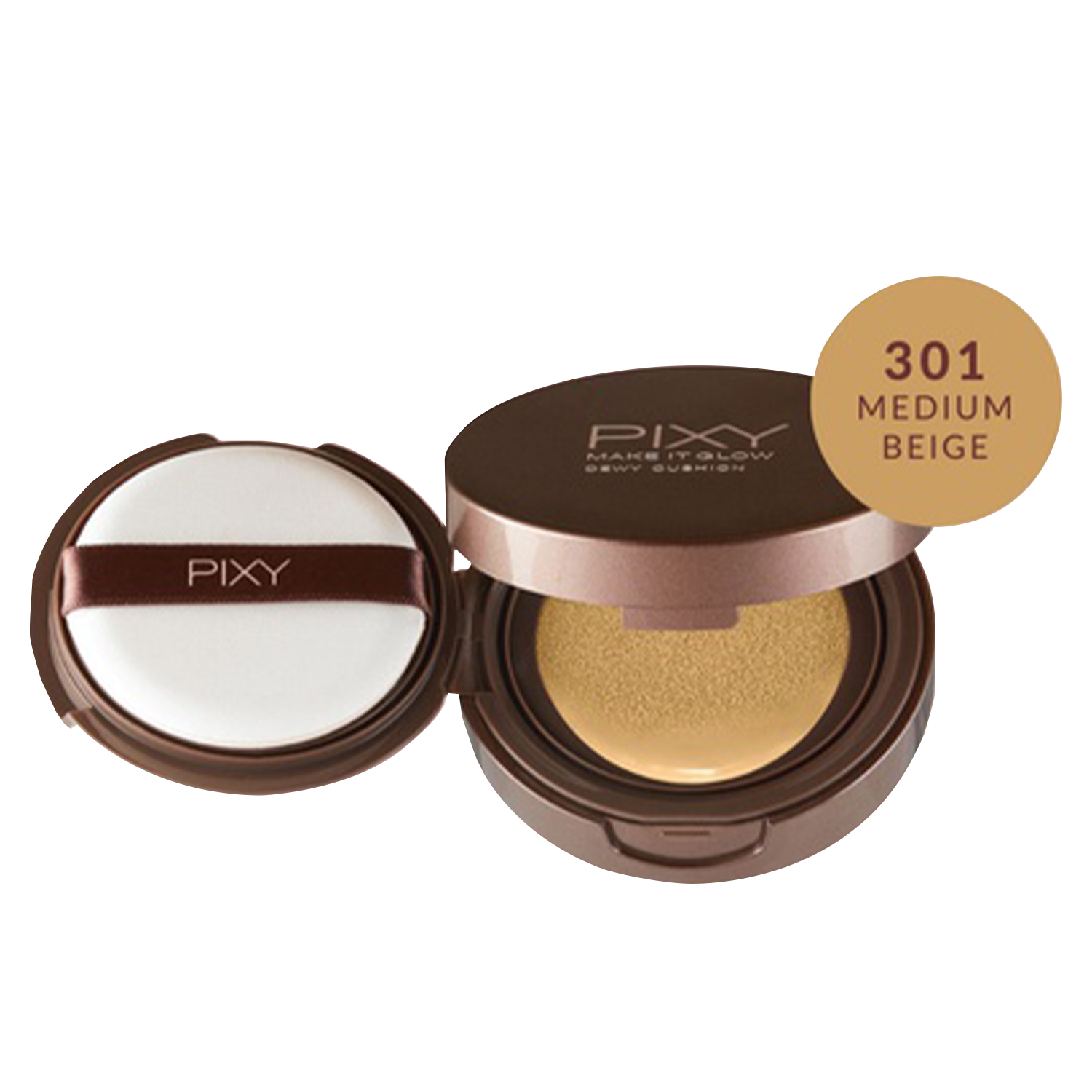 Pixy Make It Glow Dewy Cushion SPF 23 PA++ Full Size 301 Medium Beige