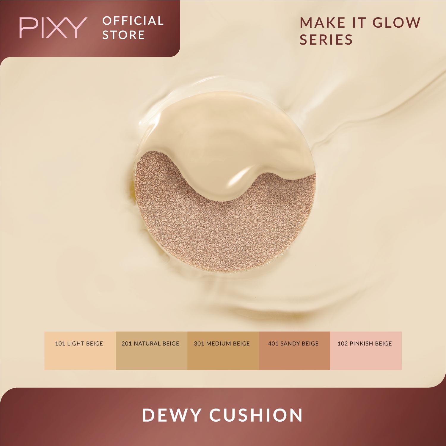 Pixy Make It Glow Dewy Cushion SPF 23 PA++ REFILL 102 Pinkish Beige