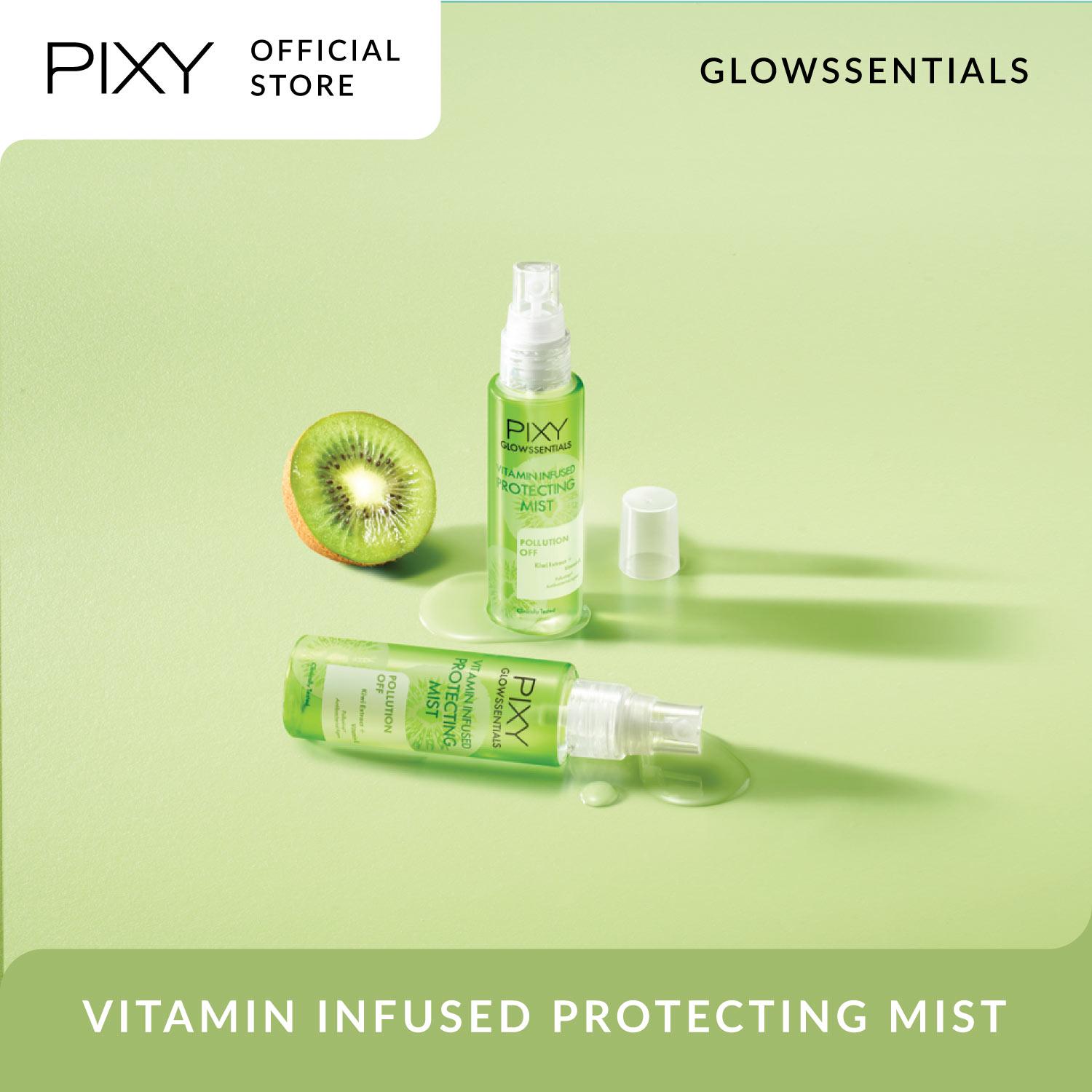 Pixy Glowssentials Vitamin Infused Protecting Mist 60ml (Hijau - Pollution Off)