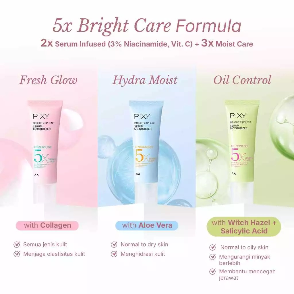 Pixy Bright Express Serum Moisturizer 20gr - Fresh Glow
