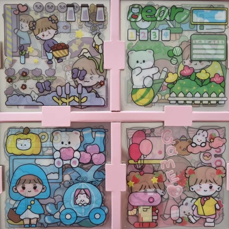 Stiker Momo 2D RAINBOW Isi 100 Waterproof Anti Air