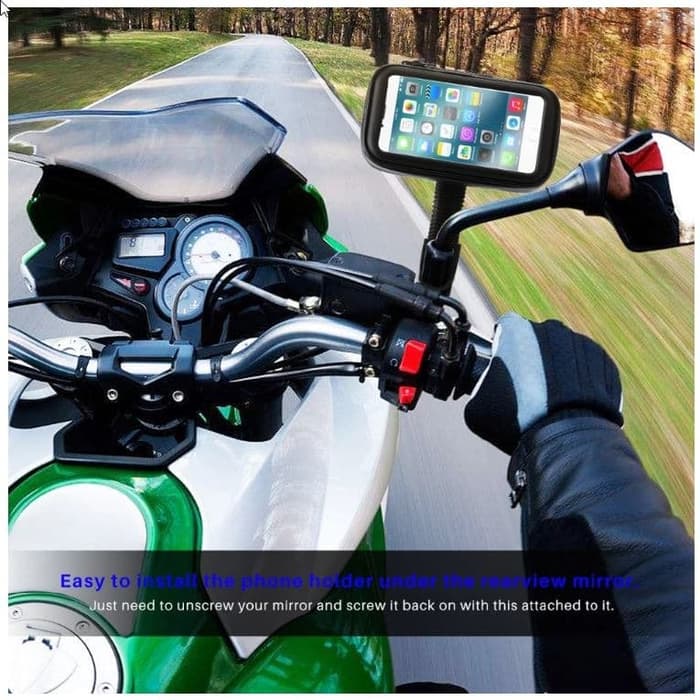Holder Motor Waterproof Jepit SPION Maks 6.3inch Holder Motor Waterproof Jepit SPION Maks 6.3inch