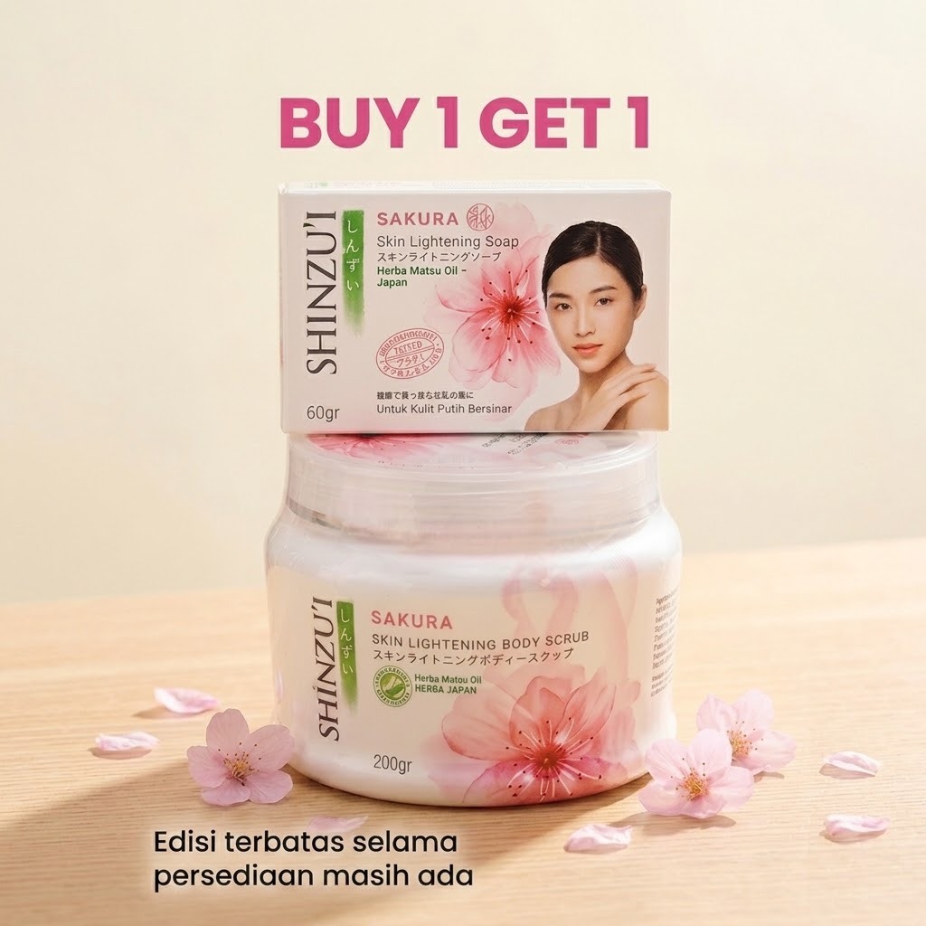 Shinzui Body Scrub 200gr Sakura