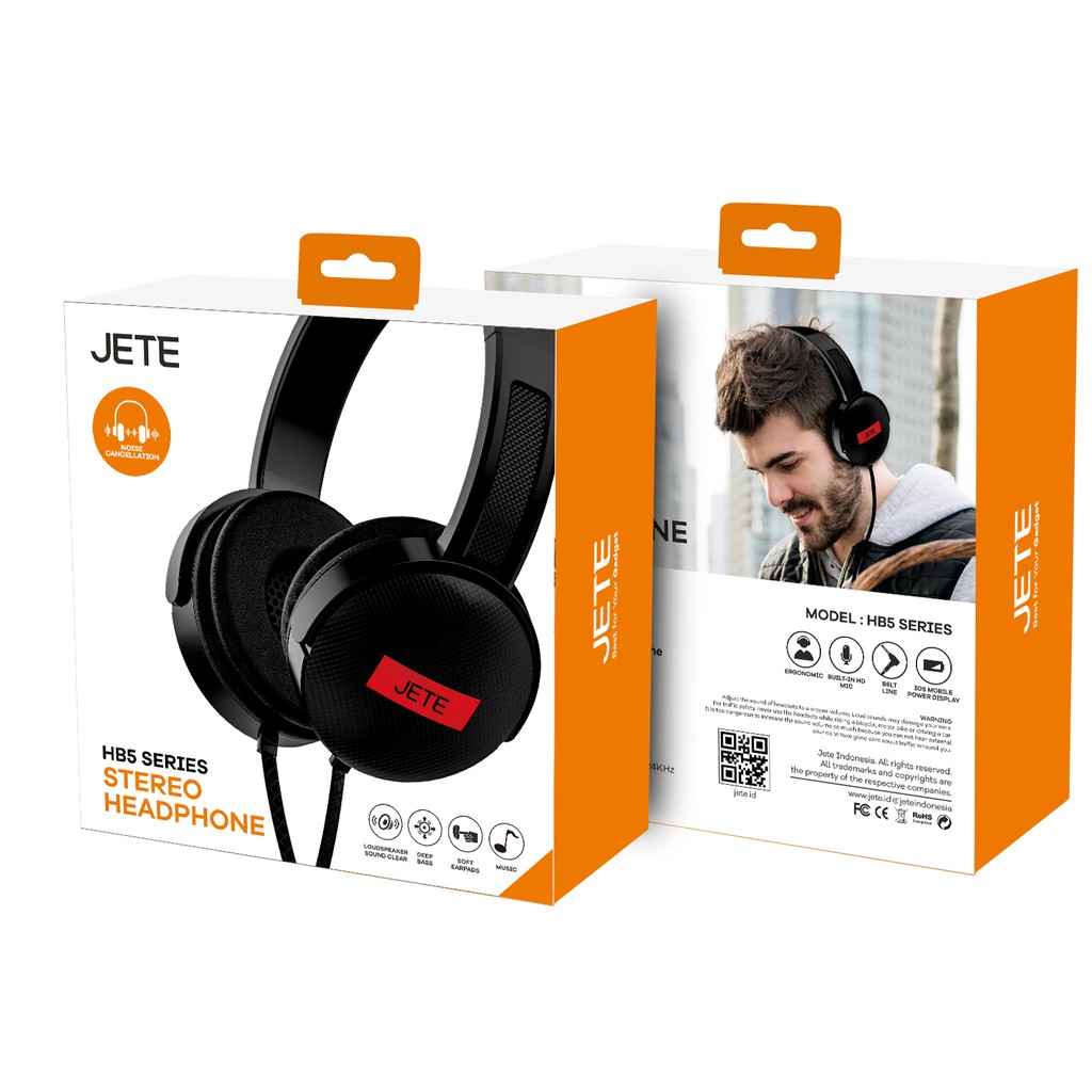 JETE Headphone Cable HB5 with Noise Cancelling *