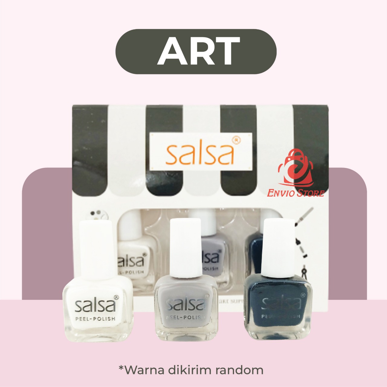 (ECER) SALSA Kutek Peel Polish ART (Nail Polish Peel Off)