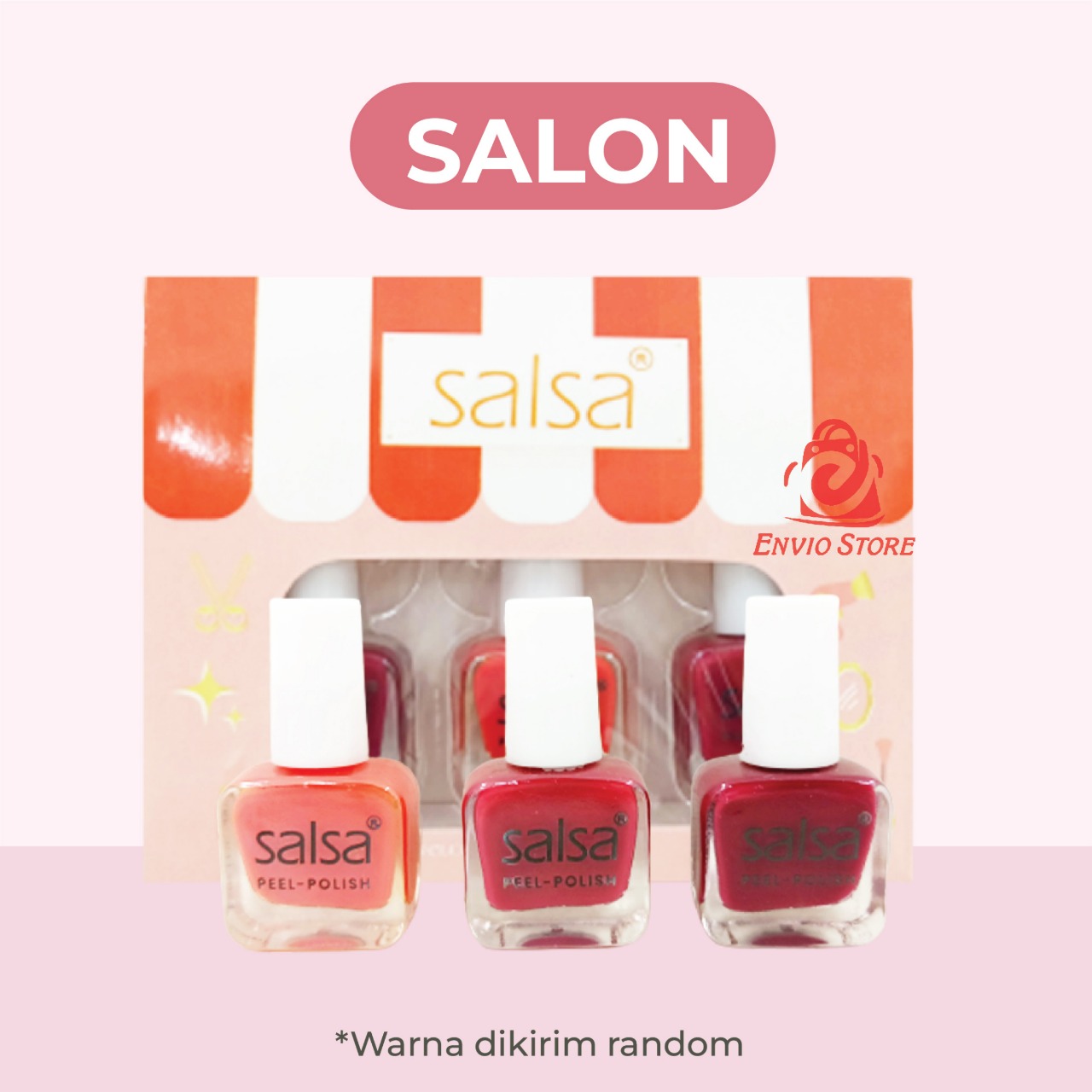(ECER) SALSA Kutek Peel Polish SALON (Nail Polish Peel Off)