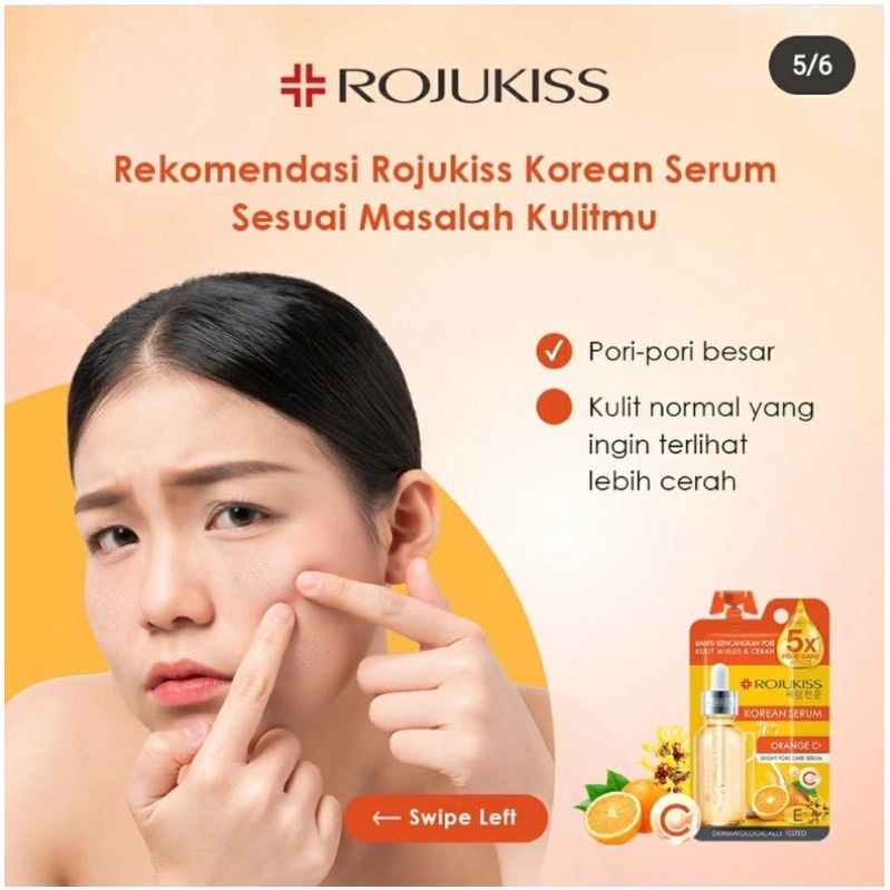 Rojukiss Korean Serum 8ml - Orange C+ Bright Pore Care Serum