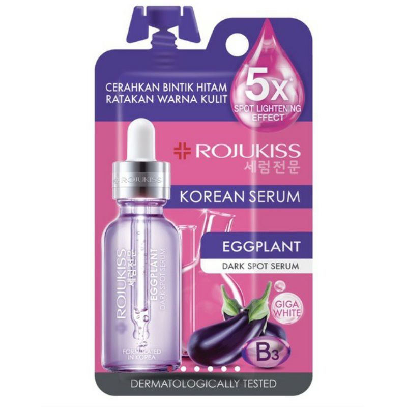 Rojukiss Korean Serum 8ml - Eggplant Dark Spot Serum