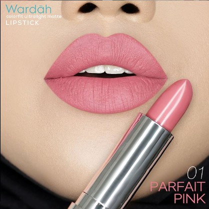Wardah Colorfit Ultralight Matte Lipstick 01 Parfait Pink Wardah Colorfit Ultralight Matte Lipstick 01 Parfait Pink