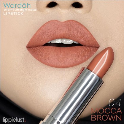 Wardah Colorfit Ultralight Matte Lipstick 04 Mocca Brown Wardah Colorfit Ultralight Matte Lipstick 04 Mocca Brown