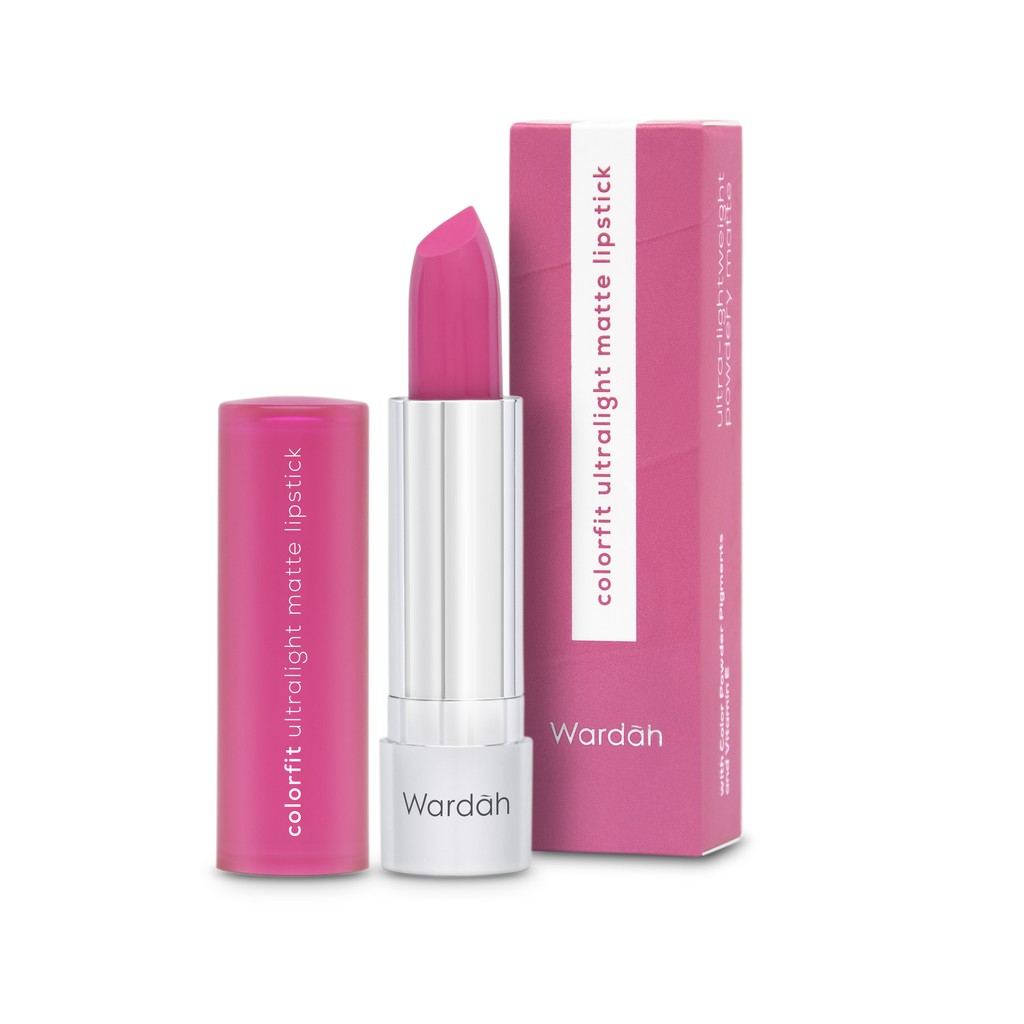 Wardah Colorfit Ultralight Matte Lipstick 06 Punch Fuchsia Wardah Colorfit Ultralight Matte Lipstick 06 Punch Fuchsia