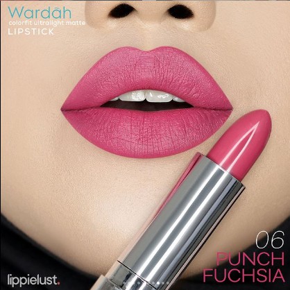 Wardah Colorfit Ultralight Matte Lipstick 06 Punch Fuchsia Wardah Colorfit Ultralight Matte Lipstick 06 Punch Fuchsia