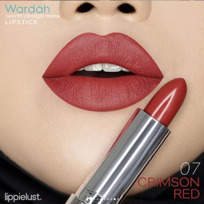 Wardah Colorfit Ultralight Matte Lipstick 07 Crimson Red Wardah Colorfit Ultralight Matte Lipstick 07 Crimson Red