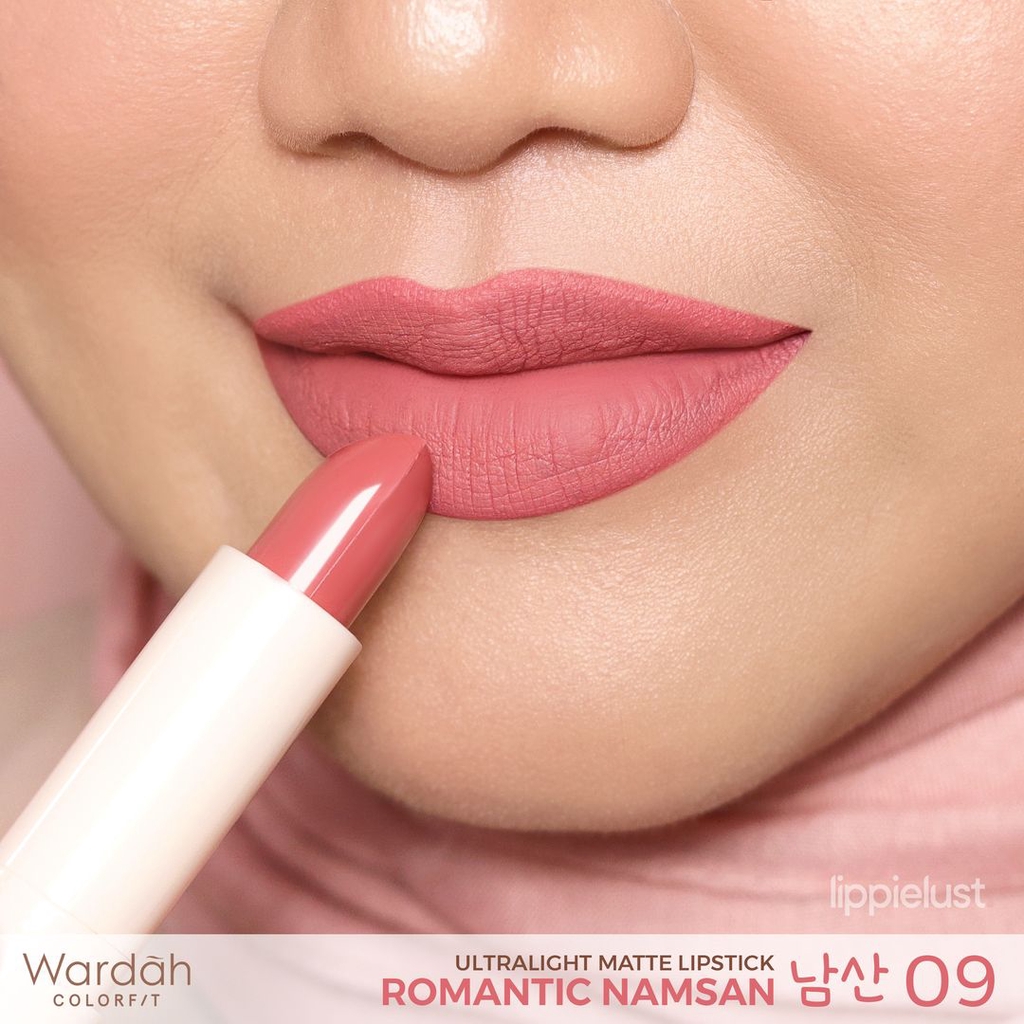 Wardah Colorfit Ultralight Matte Lipstick 09 Romantic Namsan Wardah Colorfit Ultralight Matte Lipstick 09 Romantic Namsan