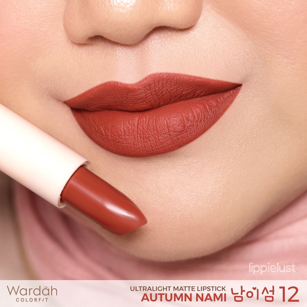 Wardah Colorfit Ultralight Matte Lipstick 12 Autumn Nami