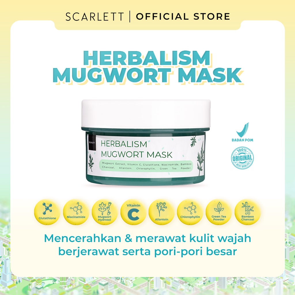 SCARLETT Herbalism Mugwort Mask 100gr