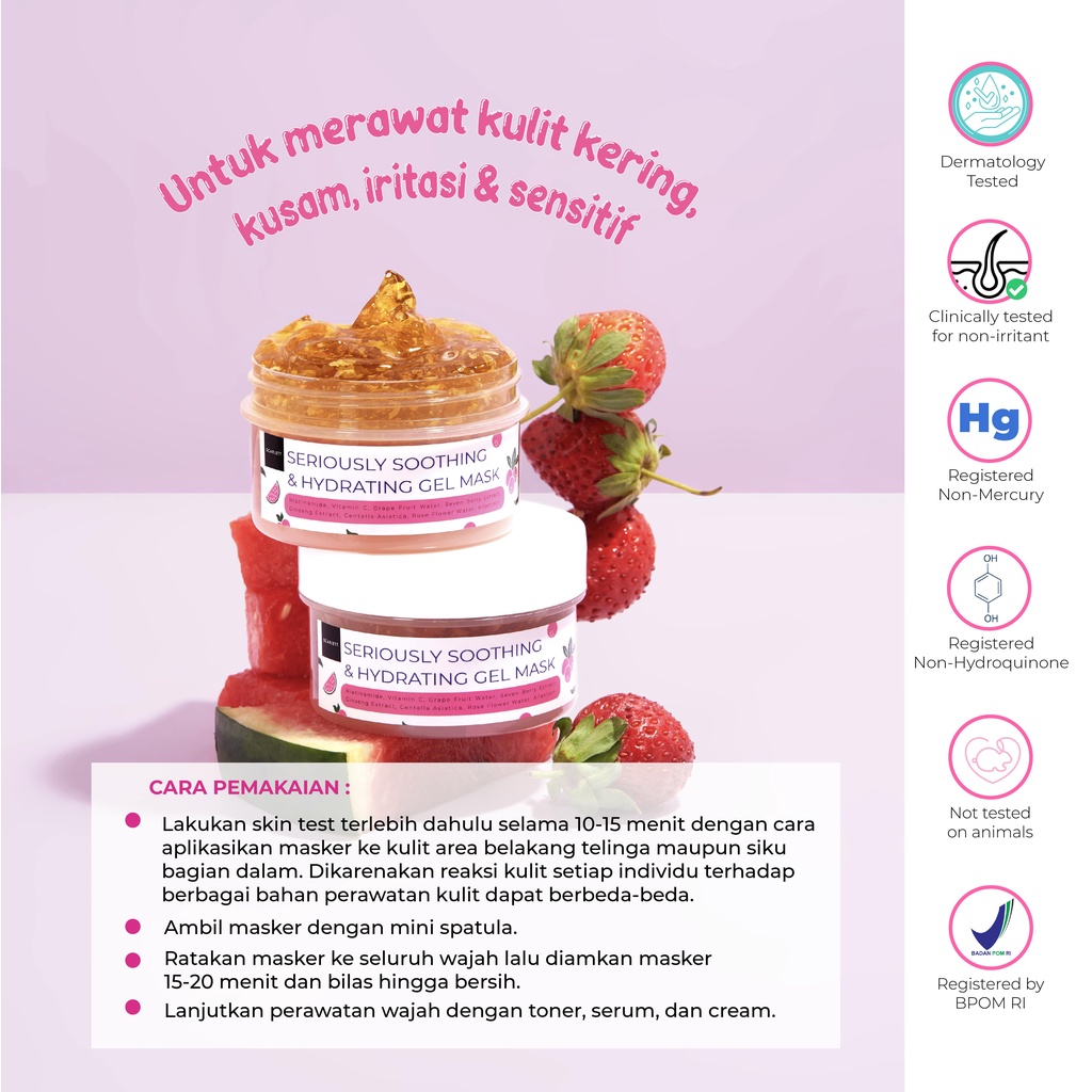 SCARLETT Seriously Soothing & Hydrating Gel Mask 100gr