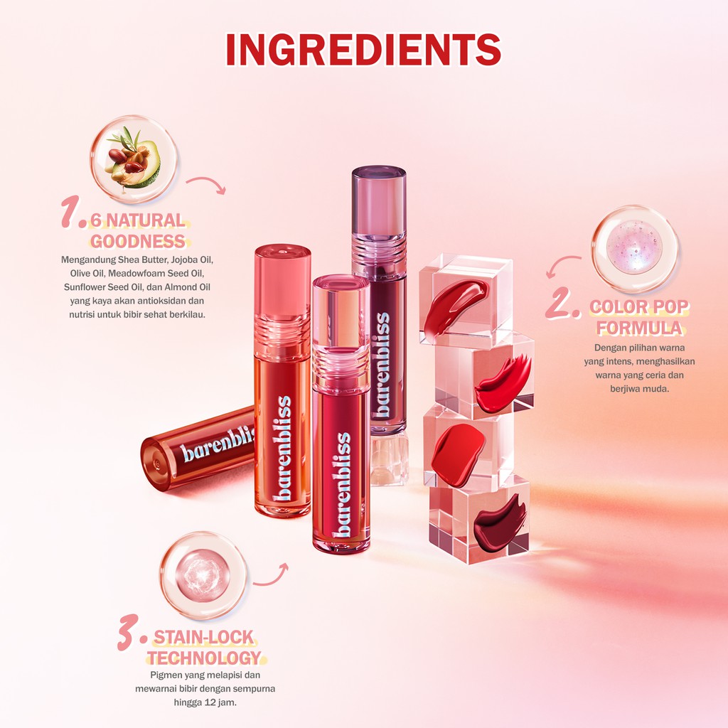 BNB Barenbliss Peach Makes Perfect Lip Tint - 02 Pretty Please